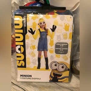 Universal studios minions child costume size medium 8-10 -NEW